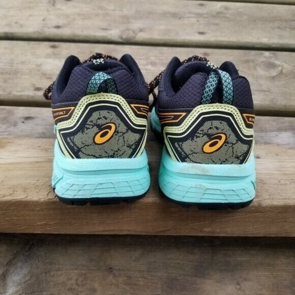 Asics Gel-Venture 7 Running Athletic Shoes Sneakers Black Orange Pop Woman's 9 - Picture 5 of 10